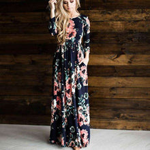 Long Sleeves Floral Pocket Dress,dress,Mindful Bohemian,Mindful Bohemian