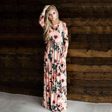 Long Sleeves Floral Pocket Dress,dress,Mindful Bohemian,Mindful Bohemian