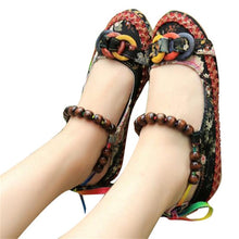 Vintage Ankle Beading Slip-On