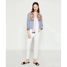 Pom Embroidered Boho Top - Mindful Bohemian