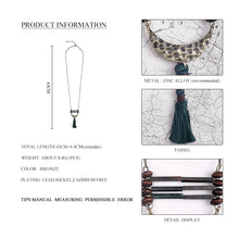 Beaded Tassel Chain  Necklace