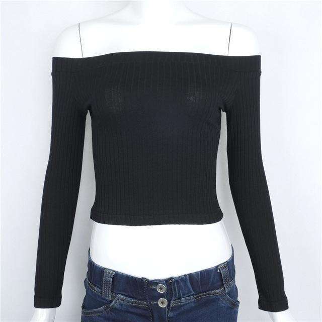 Strapless Long Sleeve Crop Top,top,Mindful Bohemian,Mindful Bohemian