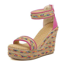 Rainbow Wedges,shoes,Mindful Bohemian,Mindful Bohemian
