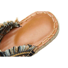 Handmade Straw Slippers -  Free People - Bohochic - Music Festival