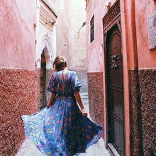 Retro Floral Maxi Dressdress