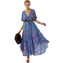 Retro Floral Maxi Dressdress