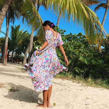 Retro Floral Maxi Dressdress
