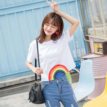 Rainbow Hippie Crop Toptop