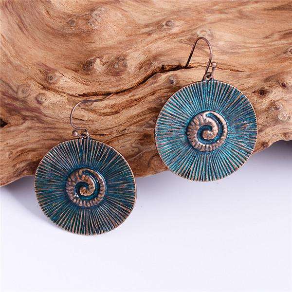 Vintage Gold Charm Dangle Earringsearrings