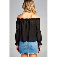 Melise Front Tie Cold Shoulder Toptop