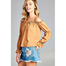 Melise Front Tie Cold Shoulder Toptop