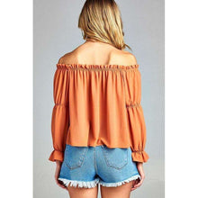 Melise Front Tie Cold Shoulder Toptop
