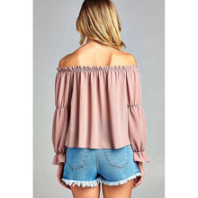 Melise Front Tie Cold Shoulder Toptop