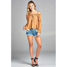 Melise Front Tie Cold Shoulder Toptop