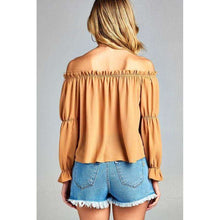 Melise Front Tie Cold Shoulder Toptop