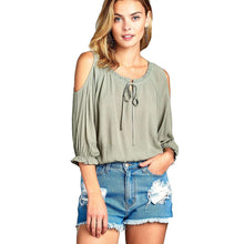 Serene Cold Shoulder Toptop