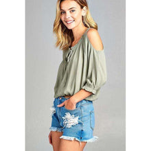 Serene Cold Shoulder Toptop