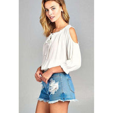 Serene Cold Shoulder Toptop