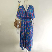 Retro Floral Maxi Dressdress