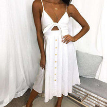 Knot Front Button Up Summer Sun Dress,,Mindful Bohemian,Mindful Bohemian
