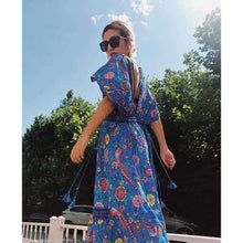 Retro Floral Maxi Dressdress