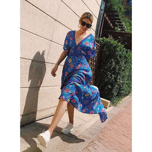 Retro Floral Maxi Dressdress