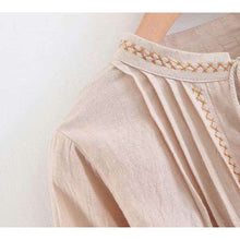 Front Tasseled Floral Lantern Toplong sleeves