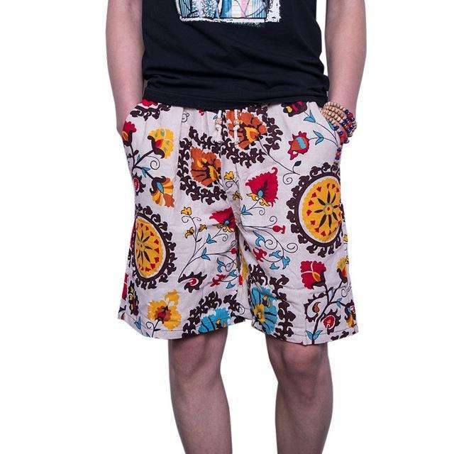 Printed Men's Floral Shorts,mens,Mindful Bohemian,Mindful Bohemian