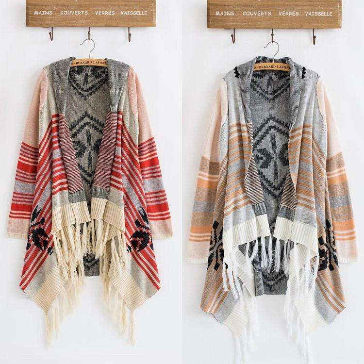 Knit Vintage Poncho - Mindful Bohemian