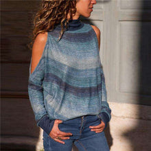 Bare Shoulder Retro Boho Sweatersweater