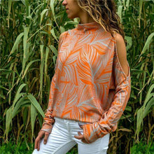 Bare Shoulder Retro Boho Sweatersweater