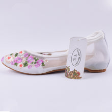 Sheer Pointed Floral Shoes