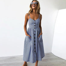 Casual Buttoned Sundress