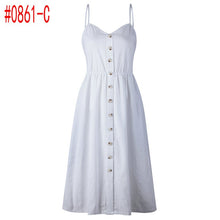 Buttoned Pocket Sundress