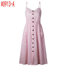 Buttoned Pocket Sundress