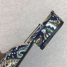 Paisley Pointed Mules