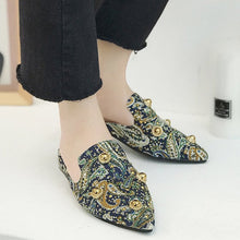 Paisley Pointed Mules