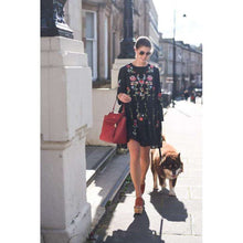 Floral Embroidered Straight Dressdress