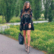 Floral Embroidered Straight Dressdress