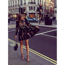 Floral Embroidered Straight Dressdress