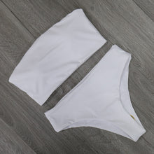 High Waist Bandeau Bikini Set