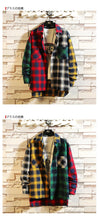 Colorful Lattice Long Sleeves