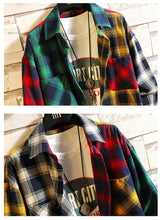 Colorful Lattice Long Sleeves
