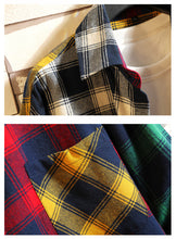 Colorful Lattice Long Sleeves