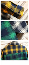 Colorful Lattice Long Sleeves