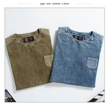 Men's Patchwork Pocket Top