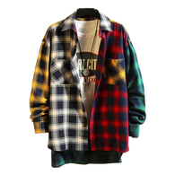 Colorful Lattice Long Sleeves