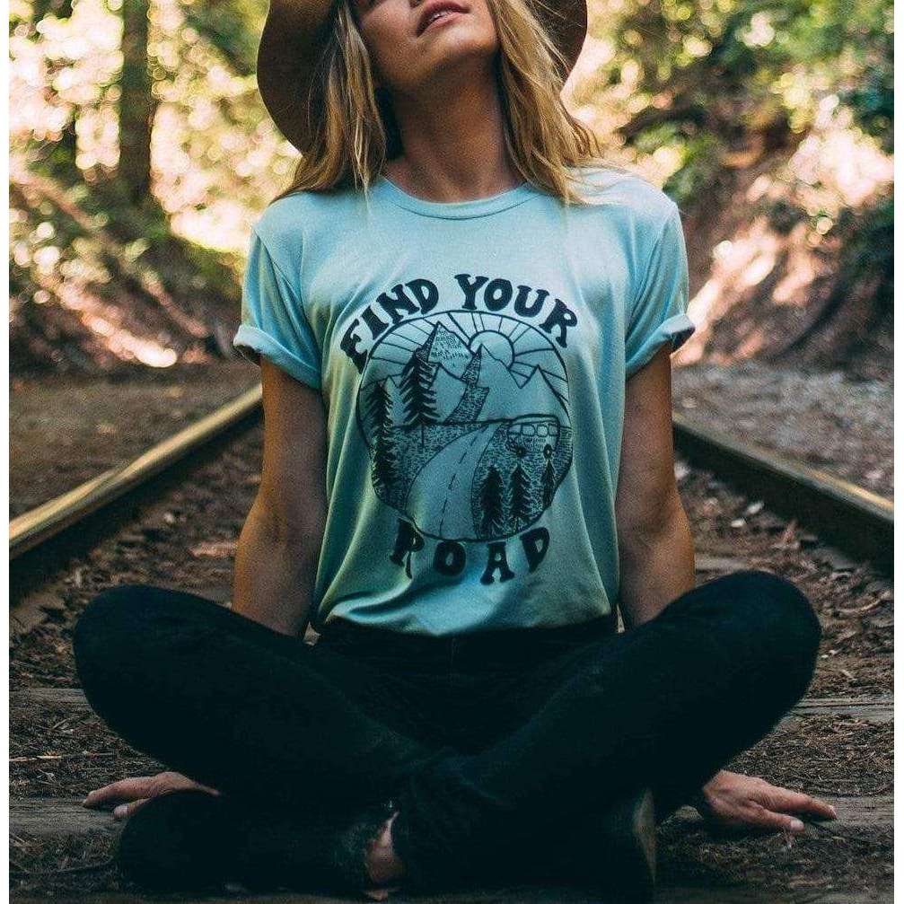 Find Your Road Statement Boho Shirt | Mindful Bohemian Shop ...