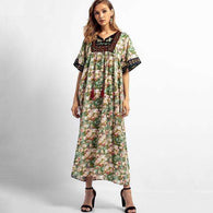 Forest and Floral Tasseled Dressdress