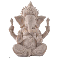 Hand Carved Sandstone Ganesh